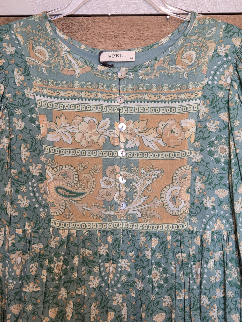 Spell Madame Peacock Mini Dress NWT - Picture 8 of 16